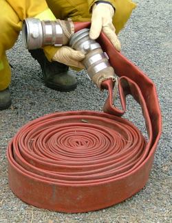 A 64mm hose with SAMFS couplings