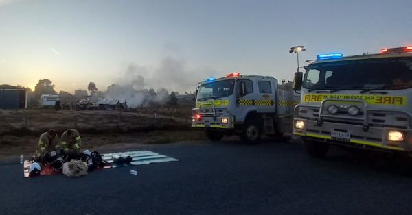 Structure fire, Wellington East