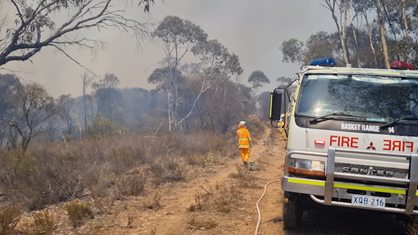 Scrub fire, Wilmington