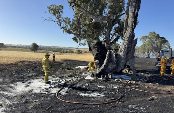 Grass fire, Eden Valley