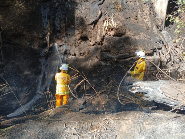 Grass fire, Angle Vale