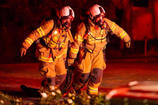 Structure fire exercise, Blackwood