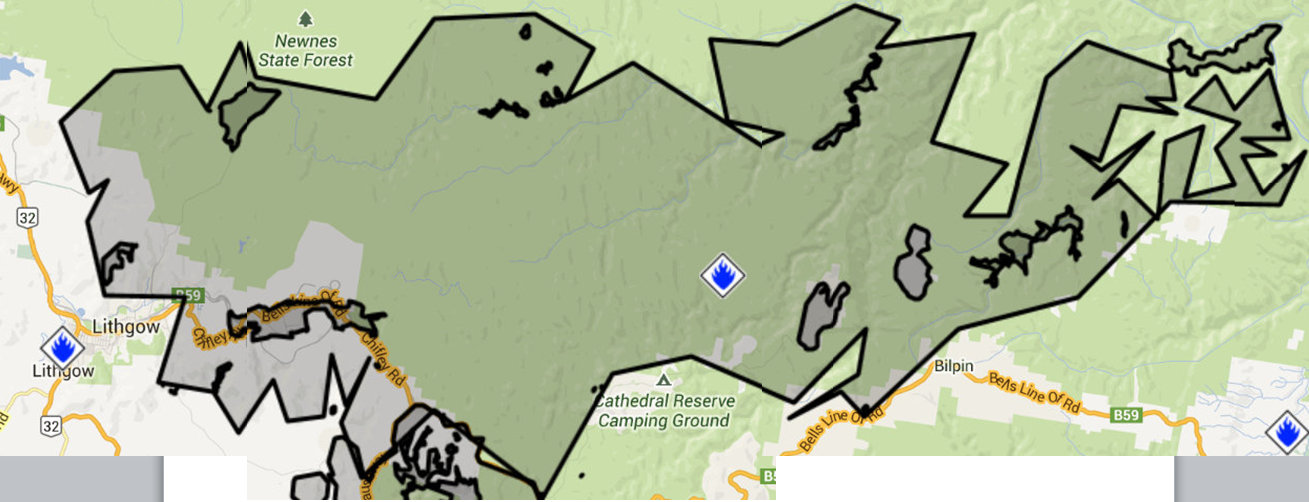 Mt York Road, Mt Victoria Bush fire (Blue Mountains)