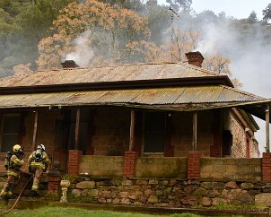 Structure fire exercise, Horsnell Gully from Pip McGowan, CFS Promotions Unit