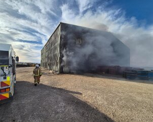 Shed fire, Langhorne Creek from Strathalbyn CFS