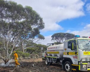 Grass fire, Yalata from Ceduna CFS