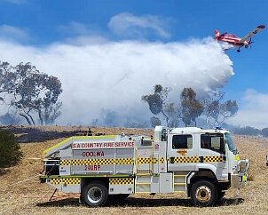 Grass fire, Middleton from Goolwa CFS