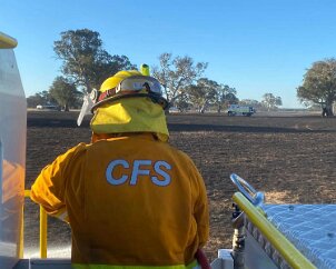 Grass fire, Tarpeena from Nangwarry CFS