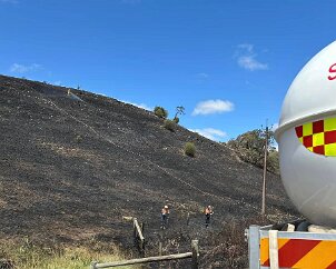 Grass fire, Nangkita from Strathalbyn CFS