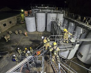 Multi brigade exercise, Strathalbyn from Strathalbyn CFS