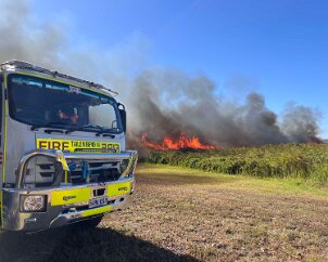 Reed fire, Wellington from Tailem Bend CFS