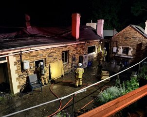 House fire, Clarendon from Coromandel Valley CFS