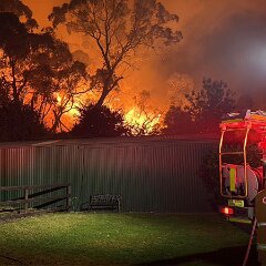 Scrub fire, Macclesfield from Mt Barker CFS