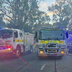 Scrub fire, One Tree Hill from One Tree Hill CFS