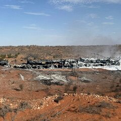 Diesel Tanker fire, Roxby Downs from Roxby Downs CFS