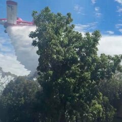 Scrub fire, Willunga from McLaren Flat CFS