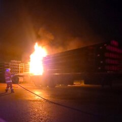 Truck fire, Ceduna from Ceduna CFS