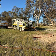 Grass and stump fire, Overland Corner from Barmera CFS