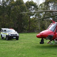 Helicopter landing site, Basket Range from Ashley Hosking, CFS Promotions Unit