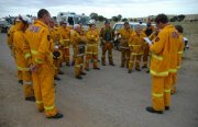 Staging area at Undalya, near Auburn