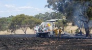 Grass fire, Greenock