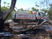 Grass fire, Greenock