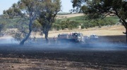 Grass fire, Greenock