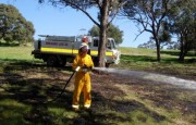 Grass fire, Gomersal