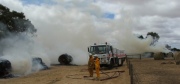 Hay fire, Two Wells