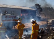 Grass & shed fire, Strathalbyn