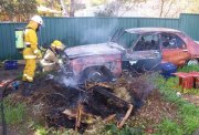 Car fire, Nairne