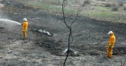 Grass fire, Cobdogla