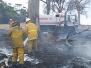 Grass fire, Balhannah