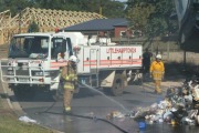 Rubbish fire, Littlehampton