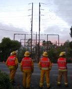 Power pole fire, Balhannah