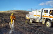 Grass fire, Cairn Hill