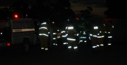 Crews take a break at Cudlee Creek