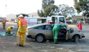 Filming school video, Naracoorte