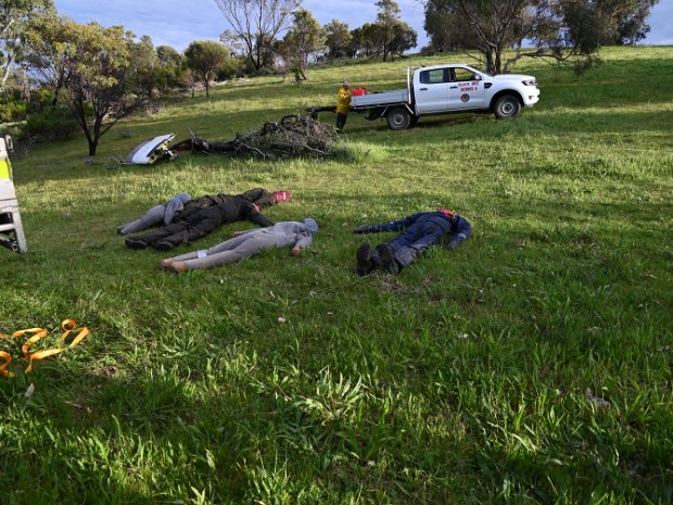 Aircraft Crash Exercise, Black Hill Conservation Park, 16th October 2024