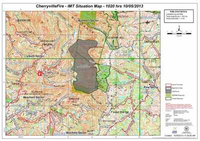 Cherryville Fire Map